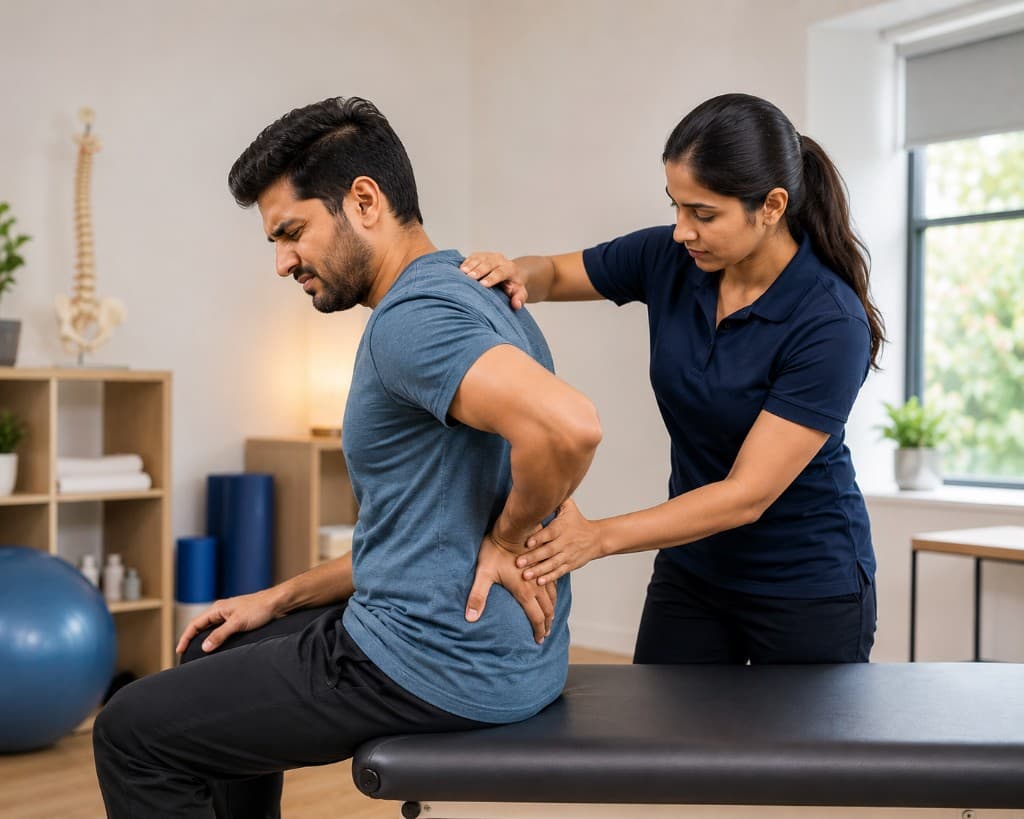 Back Pain Treatment — physiotherapy service at Healmotus Physio Care
