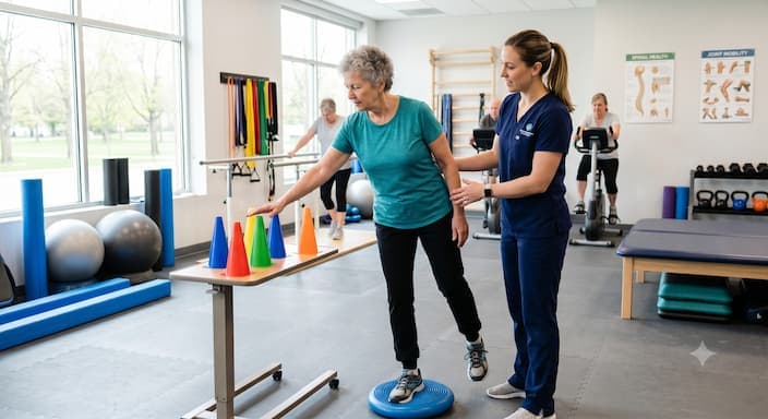 Balance & Mobility Training — physiotherapy service at Healmotus Physio Care