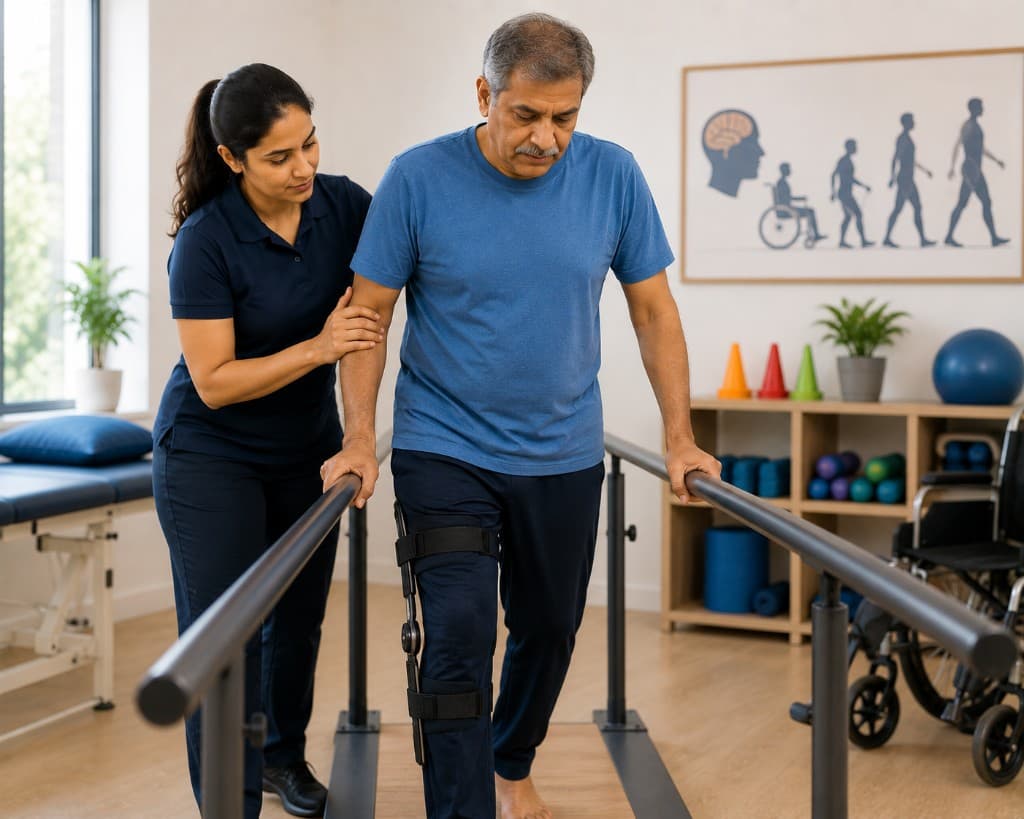 Paralysis Rehabilitation — physiotherapy service at Healmotus Physio Care